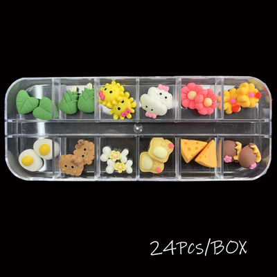 10/24/30kom Metalni zmijski šarm za nokte Nokti od legure Umetni kamenčići Luksuzni 3D dijelovi od legure Trešnje Ukrasi za manikuru Svjetlucavi dodaci