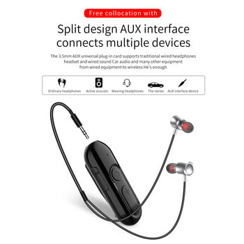 Bluetooth слушалка с щипка с микрофон Стерео субуфер Buletooth слушалка Дълго изчакване Намаляване на шума Безжични слушалки