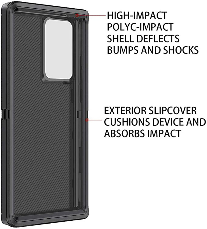 Husă de protecție robustă și durabilă pentru Samsung Galaxy Note 20 Ultra 5G Rezistent la șocuri 3 în 1 Protecție completă a corpului Fără protecție pentru ecran