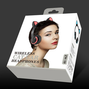 ZW-19 дамски слушалки bluetooth слушалки безжични Cosplay светкавица за уши Елен фея заек котешки уши hifi слушалки за момиче подарък