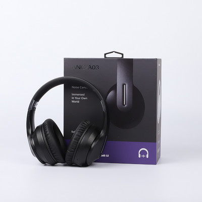 A03 2021 Νέα ασύρματα ακουστικά ακουστικών μείωσης θορύβου Bluetooth ANC με Mic Gaming Headset Stereo 3,5mm βύσμα