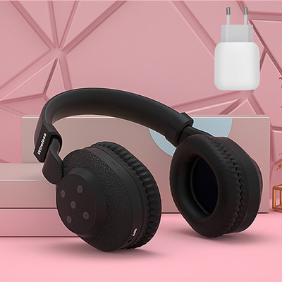 525 Ακουστικά bluetooth 2021 Νέο ακουστικό TF κάρτα ακουστικών Hifi gaming ακουστικά FM play Pink για κορίτσια γυναίκες