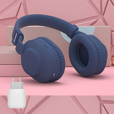 525 Ακουστικά bluetooth 2021 Νέο ακουστικό TF κάρτα ακουστικών Hifi gaming ακουστικά FM play Pink για κορίτσια γυναίκες