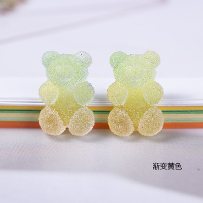 Kawaii 20db Nail Charms Kawaii Pink Cartoon Donut Ice Cream Bear/Candy/Nallipop kevert gyanta akril barkácsolás körömdíszítéshez