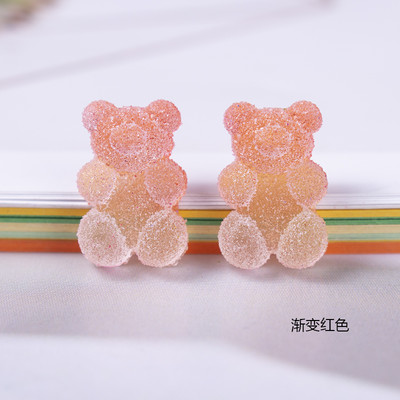 Kawaii 20db Nail Charms Kawaii Pink Cartoon Donut Ice Cream Bear/Candy/Nallipop kevert gyanta akril barkácsolás körömdíszítéshez