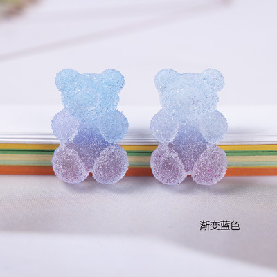 Kawaii 20db Nail Charms Kawaii Pink Cartoon Donut Ice Cream Bear/Candy/Nallipop kevert gyanta akril barkácsolás körömdíszítéshez