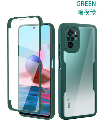 360 täiskaitsega kahepoolne TPU ümbris Xiaomi 11T Redmi Note 10 11 9 9T 9S 9A 9C K40 põrutuskindel kate POCO M3 X3 Pro jaoks
