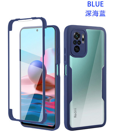 360 täiskaitsega kahepoolne TPU ümbris Xiaomi 11T Redmi Note 10 11 9 9T 9S 9A 9C K40 põrutuskindel kate POCO M3 X3 Pro jaoks