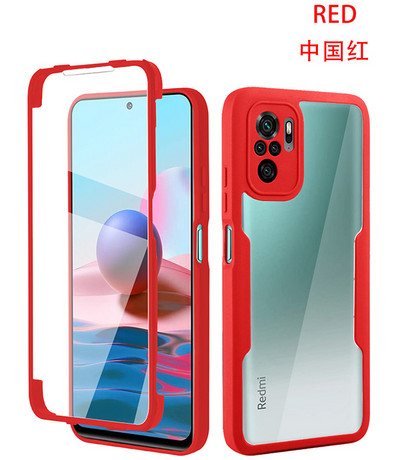 360 täiskaitsega kahepoolne TPU ümbris Xiaomi 11T Redmi Note 10 11 9 9T 9S 9A 9C K40 põrutuskindel kate POCO M3 X3 Pro jaoks