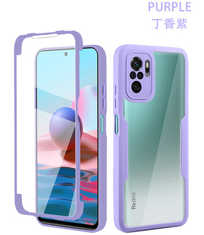 360 täiskaitsega kahepoolne TPU ümbris Xiaomi 11T Redmi Note 10 11 9 9T 9S 9A 9C K40 põrutuskindel kate POCO M3 X3 Pro jaoks