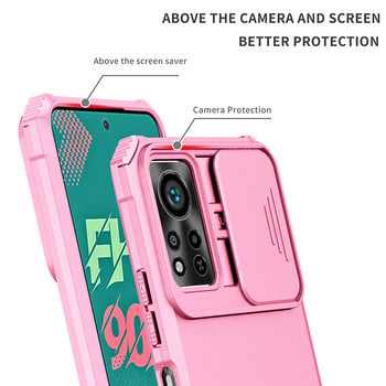 Нов 2-в-1 калъф Crash Bracket Case за Infinix Note Hot 11 10 S 10i 9 Play Pro Push-pull защита на обектива Fundas за Smart 6 5 4 Cover