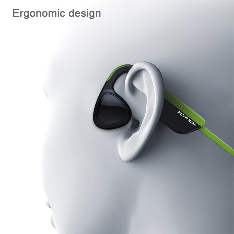 Slúchadlá Adzuki Bean s kostným vedením, Bluetooth 5.0, vodotesné, pre šport, beh, vodotesné, HIFI handsfree slúchadlá