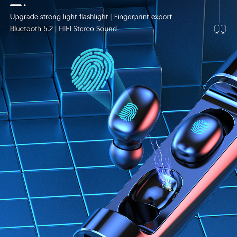 Bežične slušalice TWS Bluetooth slušalice Sport Stereo Earbuds Slušalice za telefon s 2200mAh kućištem za punjenje Power Bank