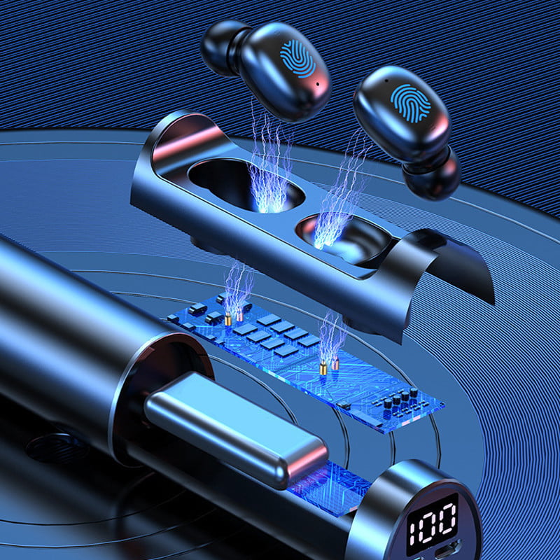 Bežične slušalice TWS Bluetooth slušalice Sport Stereo Earbuds Slušalice za telefon s 2200mAh kućištem za punjenje Power Bank