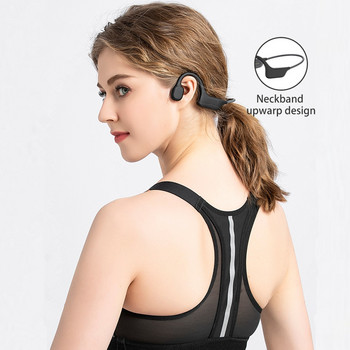 Ακουστικά AIKSWE Bone Conduction Ασύρματα Bluetooth Αθλητικά Ακουστικά IPX6 Στερεοφωνικά ακουστικά Hands-free με μικρόφωνο για τρέξιμο