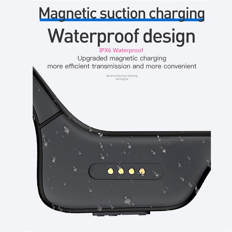 AIKSWE Bone Conduction slušalice Bluetooth bežične sportske slušalice IPX6 slušalice Stereo Hands-free s mikrofonom Za trčanje