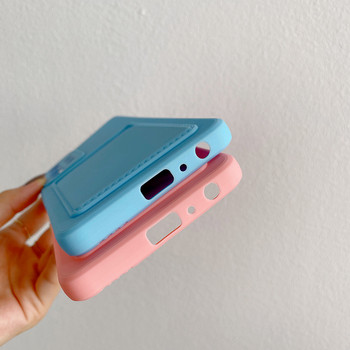 Слот за карта на портфейла TPU калъф за OPPO Reno 6 5 7 A94 A74 A54 A16 A55 A96 Find X3 Card Funda за Realme 9 8 i C21 Pro Coque Cover