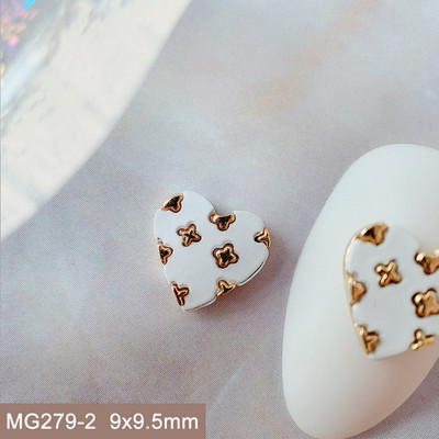 10 komada Love Flower Leptir mašna Legura Nail Art Cirkon Pearl Crystal Metal Manikura Nokti Accesorios Supplies Decorations Charms