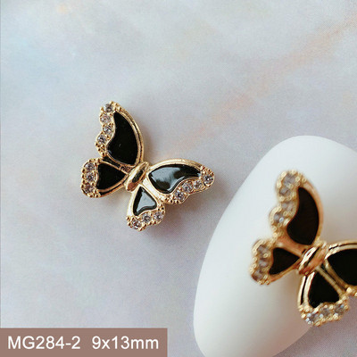 10 komada Love Flower Leptir mašna Legura Nail Art Cirkon Pearl Crystal Metal Manikura Nokti Accesorios Supplies Decorations Charms