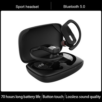 Нови безжични Bluetooth слушалки за слушалки със свободни ръце за спортни игри за смартфон T17 Tws Водоустойчиви слушалки с кука за уши на едро