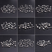 10db/tétel Design Punk stílusú körömalkatrészek Piercing ötvözet szegecsek Fém ívelt nyíl Szegecs dekoráció Nail Art Kiegészítők Köröm varázslatok