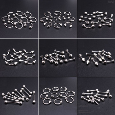 10db/tétel Design Punk stílusú körömalkatrészek Piercing ötvözet szegecsek Fém ívelt nyíl Szegecs dekoráció Nail Art Kiegészítők Köröm varázslatok