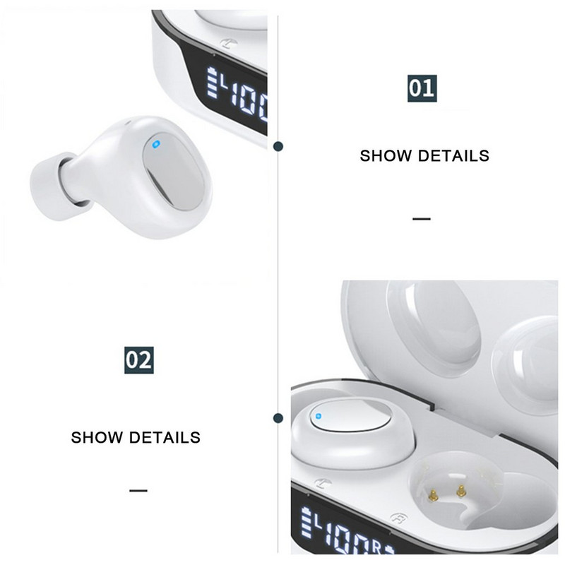 Ασύρματα ακουστικά Bluetooth TWS TW16 Αδιάβροχα αθλητικά ακουστικά V5.0 Στερεοφωνικά ακουστικά μουσικής για iPhone Samsung Huawei Xiaomi