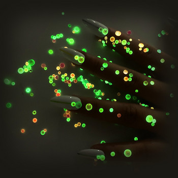 1 Πακέτο Φωτεινό κρύσταλλο μικτού μεγέθους SS6-SS20 Διακοσμήσεις με στρας 3D Glitter Διαμαντένια κοσμήματα Glow In The Dark 8 χρώματα