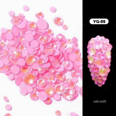 1 pachet Cristal Luminos Dimensiuni Mixte SS6-SS20 Decoratiuni cu Strasuri pentru Nail Art Bijuterii cu Diamante Sclipici 3D Strălucire În Întuneric 8 Culori