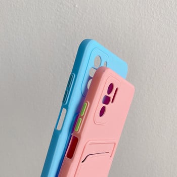 Портфейл Картодържател Мек силиконов калъф за Xiaomi Redmi Note 11S 11T 11 10 9 S 9A 9C 9T 8 Pro Funda Poco X3 F3 M3 M4 X4 Pro Cover