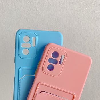 Портфейл Картодържател Мек силиконов калъф за Xiaomi Redmi Note 11S 11T 11 10 9 S 9A 9C 9T 8 Pro Funda Poco X3 F3 M3 M4 X4 Pro Cover