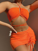 Masszív push up bikini 3 részes női fürdőruha Magasra vágott fürdőruhák fürdőruha conjunto biquinis feminino trajes de baño mujer 2022