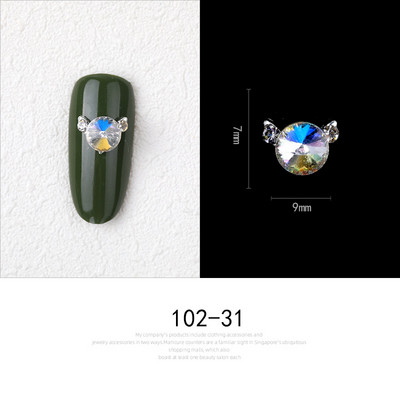 10 darab színes strassz körömdísz arany drágakő köröm strassz köröm díszítés hold csillag alakú ékszer design