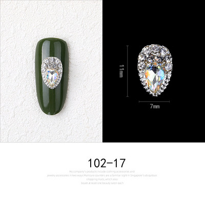 10 darab színes strassz körömdísz arany drágakő köröm strassz köröm díszítés hold csillag alakú ékszer design