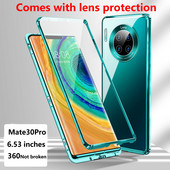 Objektiivi kaitse metallist magnetümbris Huawei P50 P40 P30 Pro Mate 50 40 30 20 Pro kaamerakaitse kahepoolne klaaskate