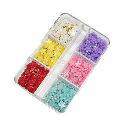 1 kutija Nail Art Rhinestones Kristalno staklo Drago kamenje 3D legura Srce Nail Decoration Mix Charms Nail Diamonds DIY za pribor za nokte