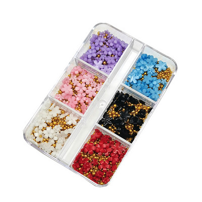 1 kutija Nail Art Rhinestones Kristalno staklo Drago kamenje 3D legura Srce Nail Decoration Mix Charms Nail Diamonds DIY za pribor za nokte