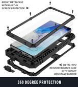 Super otporna na udarce metalna oklopna torbica za Samsung S22 S21 FE S20 Ultra Plus Bracket Bumper Cover Note 20 Ultra A32 5G Funda Coque