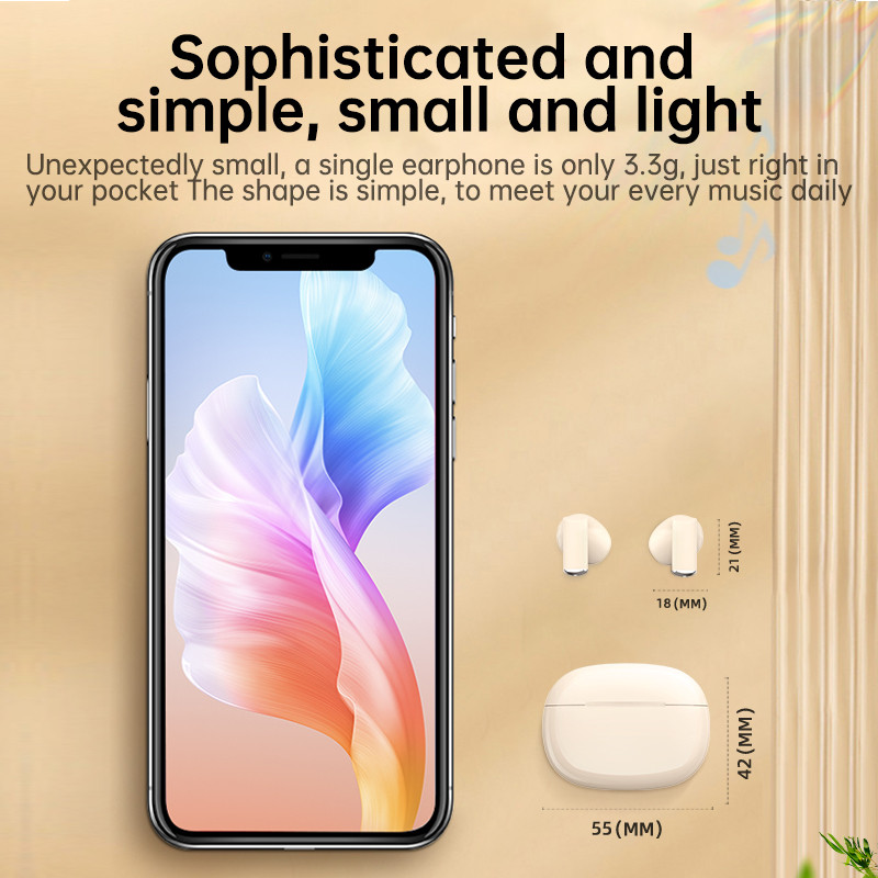 Ασύρματο ακουστικό Picun X6 TWS Bluetooth 5.3 Dual Stereo Noise Reduction Bass Control Touch ακουστικά με κουτί φόρτισης μικροφώνου