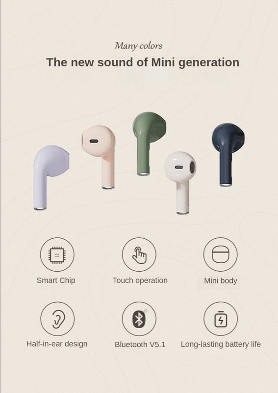 Căști fără fir LIBERFEEL Căști Bluetooth V5.1 IPX4 Căști sport rezistente la apă Căști retro semi-in-ear pentru telefon inteligent