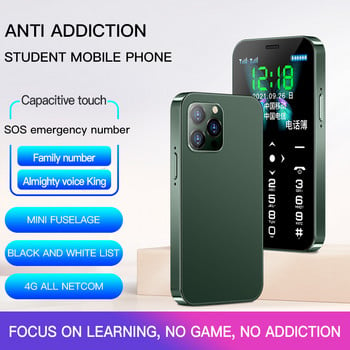 Нов телефон с мини карта Soyes D13 4G LTE 900mAh 1.8\'\' Мобилен телефон с две SIM карти Моден ултратънък телефон с малък размер за деца и студенти