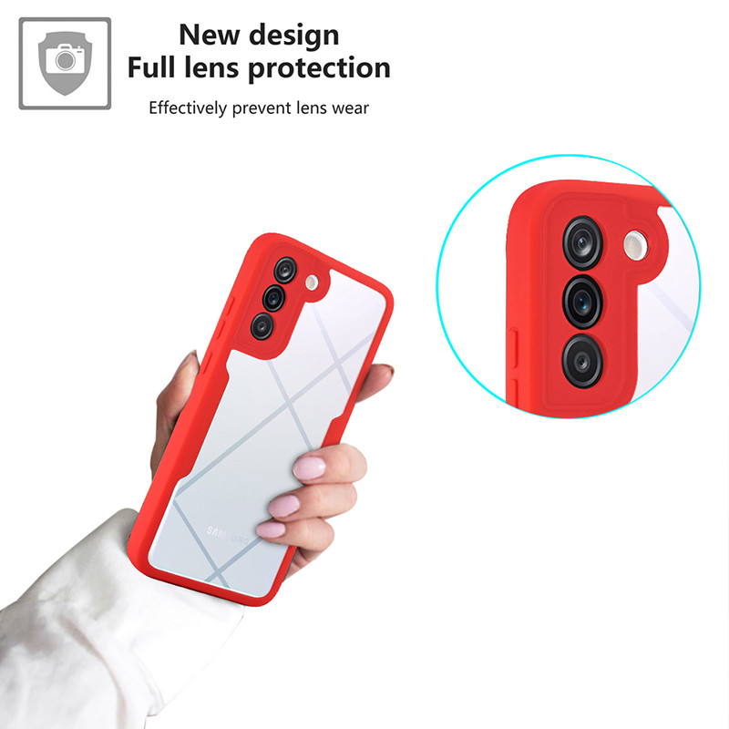 360 täiskaitseümbris Samsung S21 S22 Plus Ultra A32 A12 A22 A21S A52 A72 A82 A13 A33 A53 A71 A51 A30 kahepoolsele ümbrisele