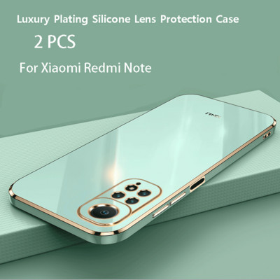 2 БР. Луксозен силиконов калъф за защита на обектива за Xiaomi Redmi Note 11 11T 12 10 9 9S 9A 9C 9T 8 8T 7 Pro Lite Funda Cover