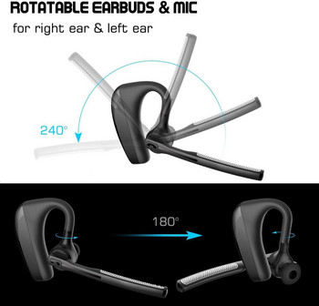 K10 Bluetooth слушалки Безжични бизнес слушалки Hands-Free Noise Reduction Bluetooth слушалки HD TWS Earbuds Слушалки