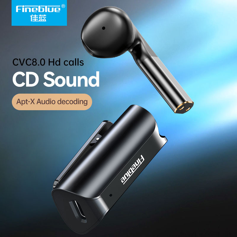 Bluetooth 5.1 Ακουστικά Fineblue F5 Pro Ασύρματα ακουστικά Lotus Handsfree με κλιπ στα ακουστικά Auriculares Έλεγχος αφής F920