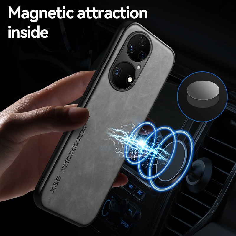 Husă din piele magnetică pentru Huawei P50 P40 P30 P20 Lite Mate 40 30 20 X Nova 10 9 7 6 SE Pro, huse din spate all inclusive
