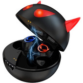 Ασύρματα ακουστικά Bluetooth 5.0 Ακουστικά Έλεγχος αφής Cartoon Little Devil Earphones Μείωση θορύβου IPX5 3D Stereo Deep Bass