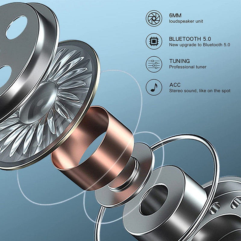 Ασύρματα ακουστικά Bluetooth 5.0 Ακουστικά Έλεγχος αφής Cartoon Little Devil Earphones Μείωση θορύβου IPX5 3D Stereo Deep Bass