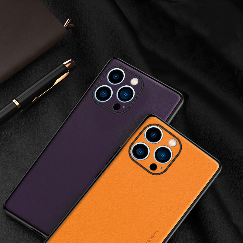 Luksuslik objektiivi kaitsev nahkümbris iPhone 14 13 12 11 Pro Max X XR XS Max põrutuskindel tagakaas 8 7 Plus Coque Fundase jaoks