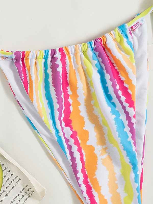 Seksualus bikinio bikinio komplektas Bandeau Moteriškas maudymosi kostiumėlis Spausdinti maudymosi kostiumėliai maudymosi kostiumėliai conjunto biquinis feminino trajes de baño mujer 2022 m.